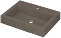 Wastafel INK Momento Wastafel Quartz met 1 Kraangat - 600x450x90 mm - Grijs