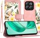 Techsuit Hoesje geschikt voor HONOR X8b - FlipCraft Book Wallet Case met koord - Sweetheart Pink