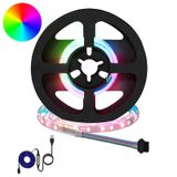 VidaXL Led-strip zwart en transparant