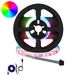 VidaXL Led-strip zwart en transparant