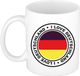 Bellatio Decorations Koffiemok Duitsland - Vlag - I Love - 300 ml - Keramiek