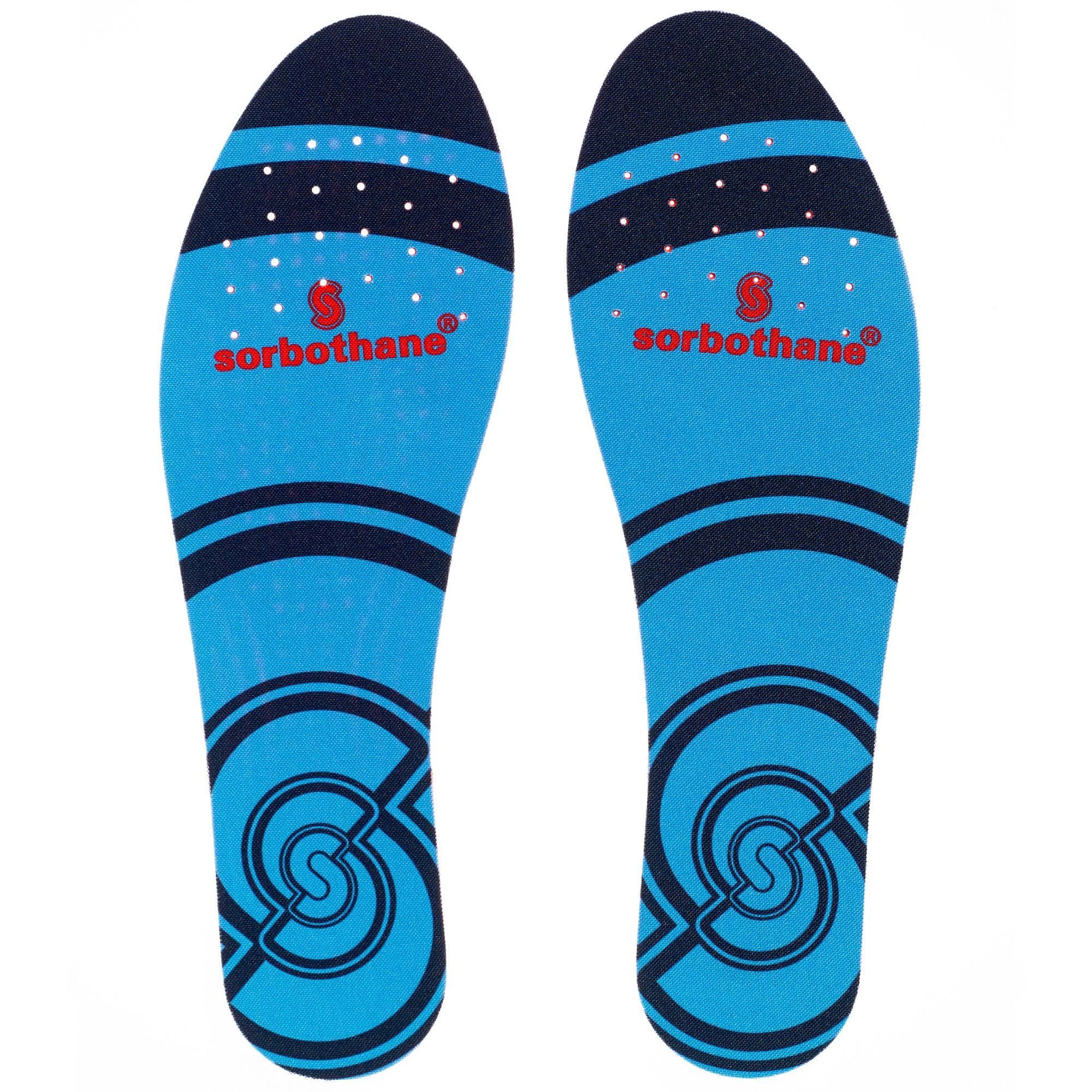 Sorbothane Inlegzolen voor hardlopen Full Strike - Blauw/Rood - Maat: n.v.t.