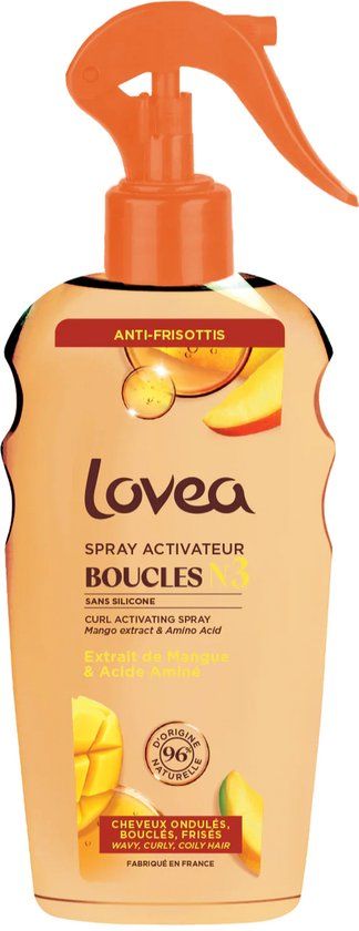 Lovea Bio Lovea Curl Activating Spray Mango Extract & Amino Acid (200 ml)