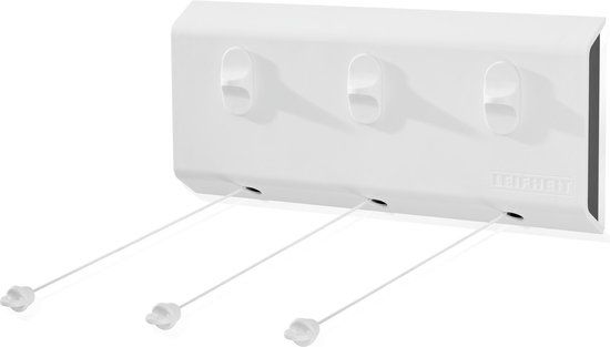 Leifheit Rollfix Triple 150 Longline Wanddroogrek - 15m - Wit