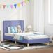 Maison Exclusive Cadre de lit enfant avec tête de lit, bleu jean, 90 x 200 cm, avec revêtement en tissu