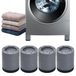Merkloos Wasmachinevoetjes Trillingsdemper rubber Wasmachine voetkussen Antislip 8 cm Set van 4 stuks
