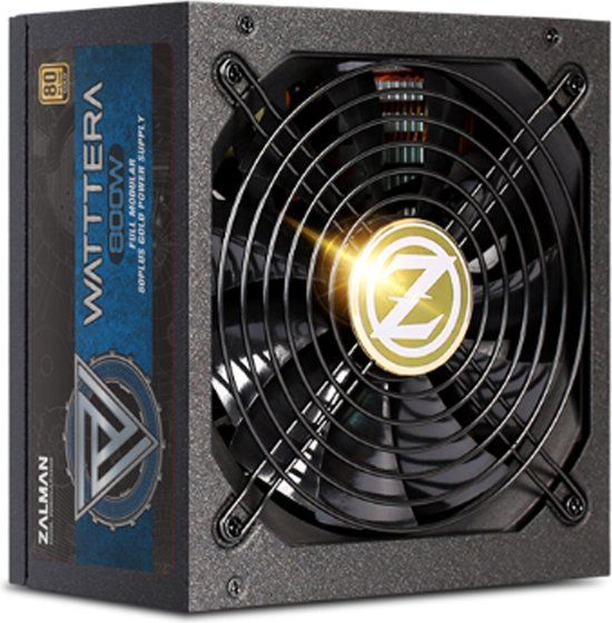 Zalman ZM800-EBTII power supply unit 800 W 80 Plus Gold Fully modular ATX Zwart