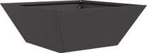 vidaXL Plantenbak Zwart 40 x 40 x 15 cm Koudgewalst staal