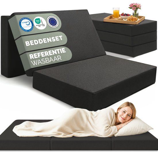 Blumtal Opvouwbaar Matras - 3-Delig vouwmatras - Draagbaar matras - Logeermatras - 15 cm dik - 200 x 140 cm