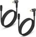 Câble d'alimentation 14AWG dC7,9mmx0,9mm rectangulaire 90 - Jeu de 2 - Station de charge portable etc. (100cm)