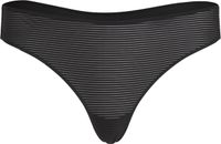 Hunkemöller Dames Lingerie Invisible string Stripe mesh - Zwart - maat XS