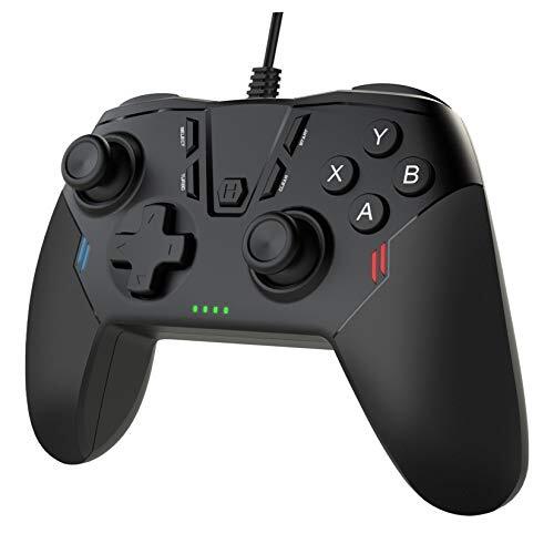 Uberwith Bekabelde pc-controller, Joystick Gamepad Controller voor PC Game Controller Compatibel met Steam, PS3, Windows 10/8/7 PC, laptop, tv-box, Android mobiele telefoons