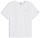 Tommy Hilfiger T-shirt à manches courtes pour femme Coton/Élasthanne Blanc M