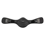 Imperial Riding IRH Sangle de dressage anatomique en cuir avec boucles à rouleau et anneau en D, noir, 60 cm