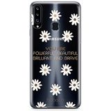 ERT GROUP Samsung A20S hoes, origineel Babaco motief, officieel gelicentieerd product, Positive Vibes 003, perfect aangepast aan de vorm van de mobiele telefoon, gedeeltelijk transparant