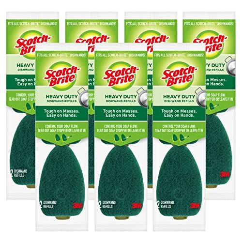 Scotch-Brite Vaatwand - Groen/Geel/Wit - 2 Navulpads (7 stuks)