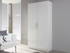 MINOTOR Armoire à chaussures/penderie 2 portes blanc