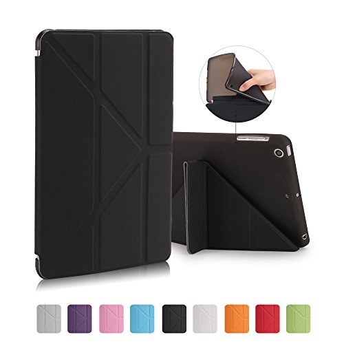 MiusiCase iPad 9.7 2018/2017 ultra dunne Smart Case met zachte TPU backcover,voor iPad 9.7-inch 2018/2017 -Zwart