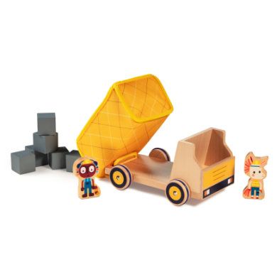 Lilliputiens Georges vrachtwagen - Geel - Hout - 2020