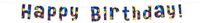 Paper dreams Letterslinger Happy Birthday Donker blauw 3 meter