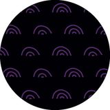 Bonateks Ronde digitaal bedrukte muismat, antislip onderkant, voor kantoor en thuis, diameter: 22 cm