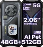 DOOGEE V50 Pro 5G - Robuuste Smartphone - 48GB RAM + 512GB ROM - 11000mAh - 200MP Camera - Zwart