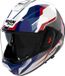 Nolan N120-1 Onirico 376, casque modulaire, couleur: Noir/Blanc/Gris/Bleu/Rouge, taille: XL