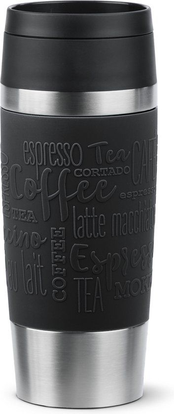 Tefal Travel Mug Classic - Thermosfles - 0.36L - Zwart