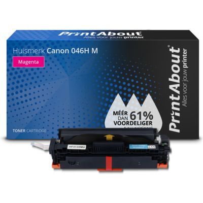PrintAbout Huismerk Canon 046H M Magenta Toner | Hoge capaciteit