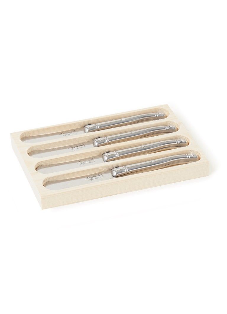 Laguiole Style de Vie Botermes set van 4 - RVS