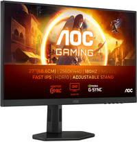 AOC G4 Q27G4XF 27" QHD 180Hz Gaming Monitor - Fast IPS, HDR, Adjustable