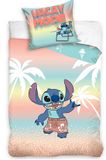 Carbotex Lilo en Stitch housse de couette Vacay Mode 140 x 200 cm - Coton