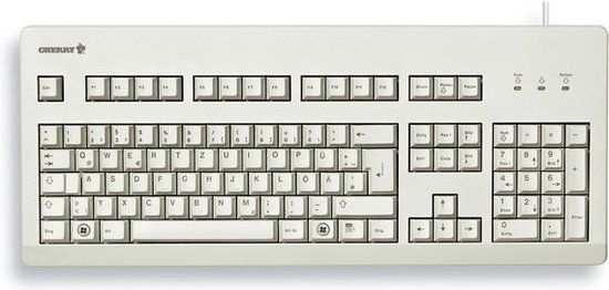 CHERRY G80-3000 - QWERTZ - USB - Grijs - Mechanisch Toetsenbord
