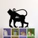Ambiance Sticker Schoolbordsticker - uitwisbare zelfklevende muurstickers - APENSILHOUET - 40x45cm