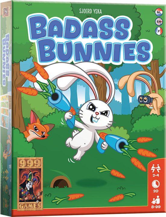 999 Games Badass Bunnies Kaartspel