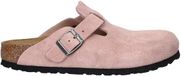 Birkenstock Boston Suede dames clog - Roze - Maat 36