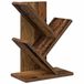 vidaXL Boomvormige boekenplank met 3 planken 30 x 18 x 40 cm Oud hout