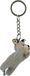 Nature Planet Pluche wolf sleutelhanger - 2x - knuffel - 6 cm - dieren sleutelhanger