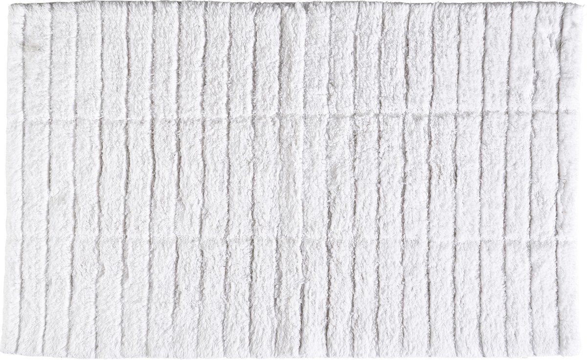 Zone badmat - tiles - wit - 80 x 50 cm