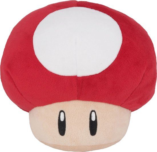 Toga TOGETHER PLUS Nintendo Together + Super Mario Bros – Super Shroom Official Licensed knuffel – 16 cm
