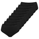 sloggi Dames midi slip 9 pack GO Daily Cotton Zwart Effen L