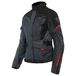 Dainese Tempest 3D Dry Lady, motorfietsjas voor dames, waterdichte jas, uitneembare thermische voering, schouder en elleboogbescherming, ebbenhout/zwart/lavarot, 50