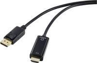Renkforce DisplayPort / HDMI Adapterkabel DisplayPort-stekker, HDMI-A-stekker 1.00 m Zwart RF-5179186