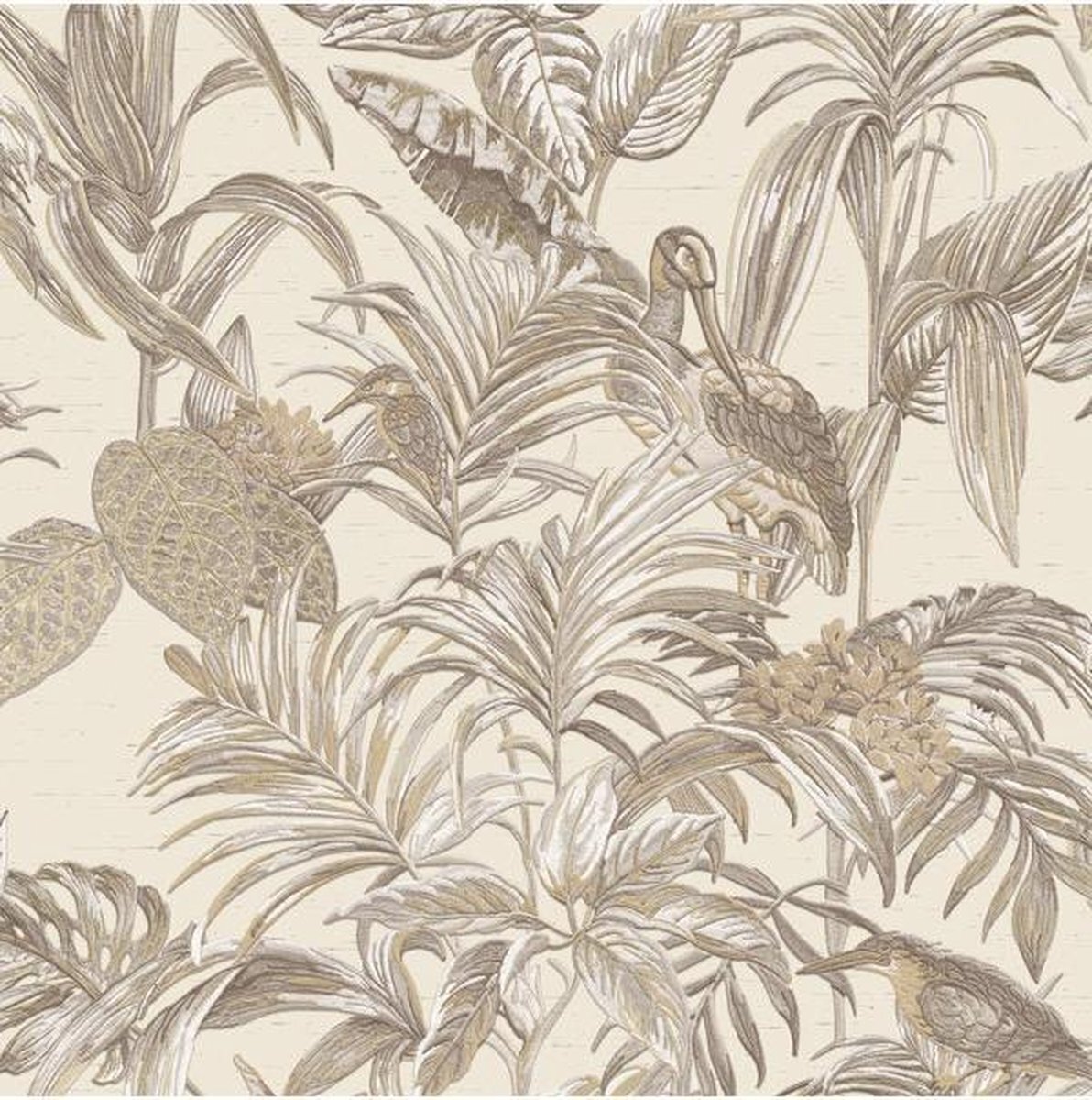 Dutch Wallcoverings Wallstitch bird of paradise cream DE120012