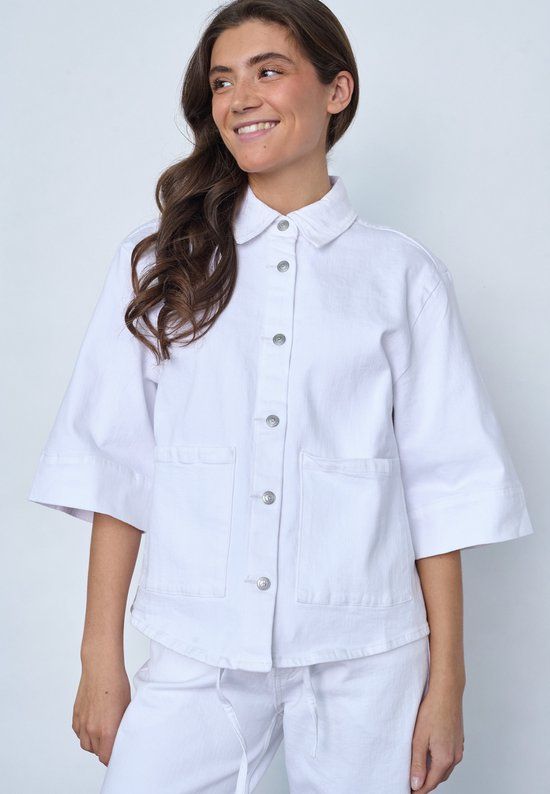 SISTERS POINT Olea-ja12 Dames Spijkerjas White XS
