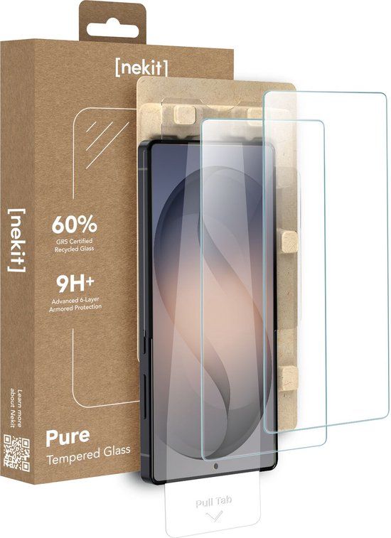 NEKIT Pure - Duo Pack Tempered Glass Geschikt voor Samsung Galaxy S26 Ultra