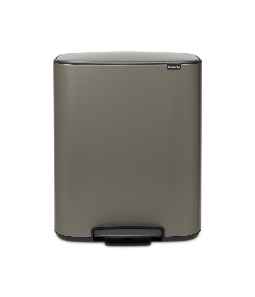 Brabantia Bo Prullenbak - 2 x 30 l - Platinum