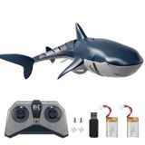 Shark RC Toy avec lumières et fonction de pulvérisation d'eau, échelle 1:18, haute simulation, pour lac, salle de bain et piscine