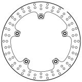 TRW round brake rotor rigid with abe