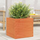 Maison Exclusive - Pot de fleurs pour le jardin, brun foncé, 50 x 50 x 46 cm, bois de pin massif